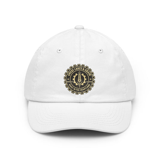 Great Lakes & Grain Dad Hat — Embroidered Heartland Crest