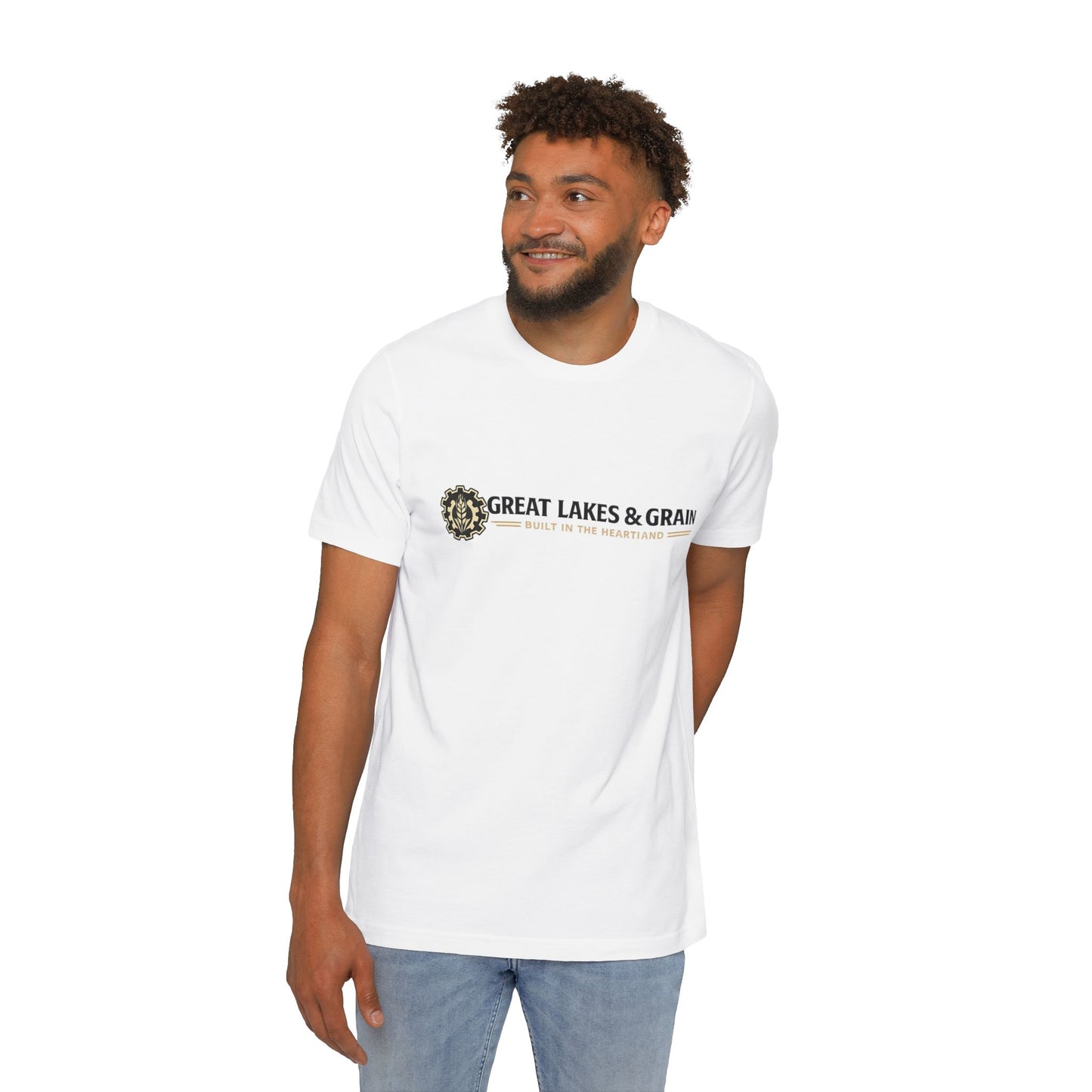 Midwest Made T-Shirt — "Great Lakes & Grain" Logo