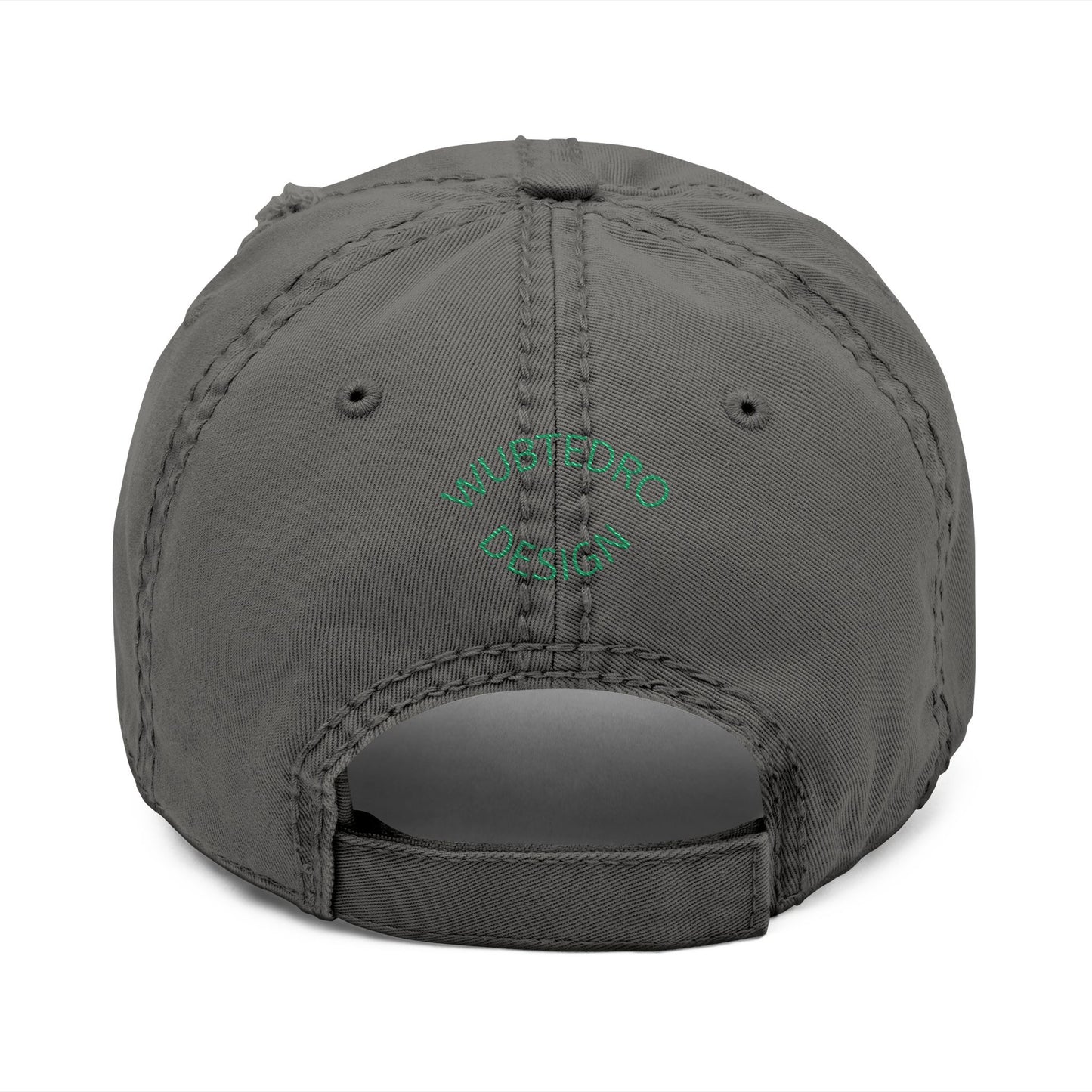 Great Lakes & Grain Distressed Dad Hat — Embroidered Heartland Logo