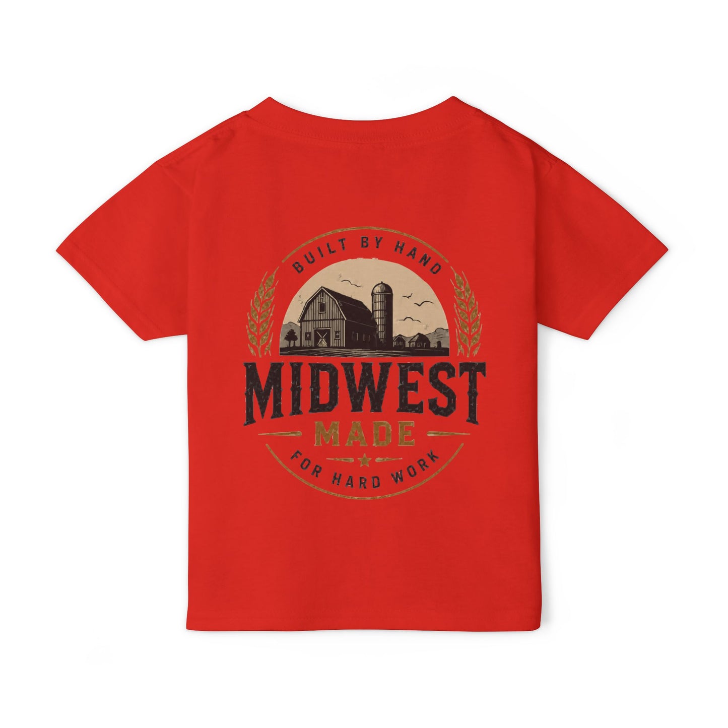 Midwest Made Kids Tee — Barn Badge Back Print