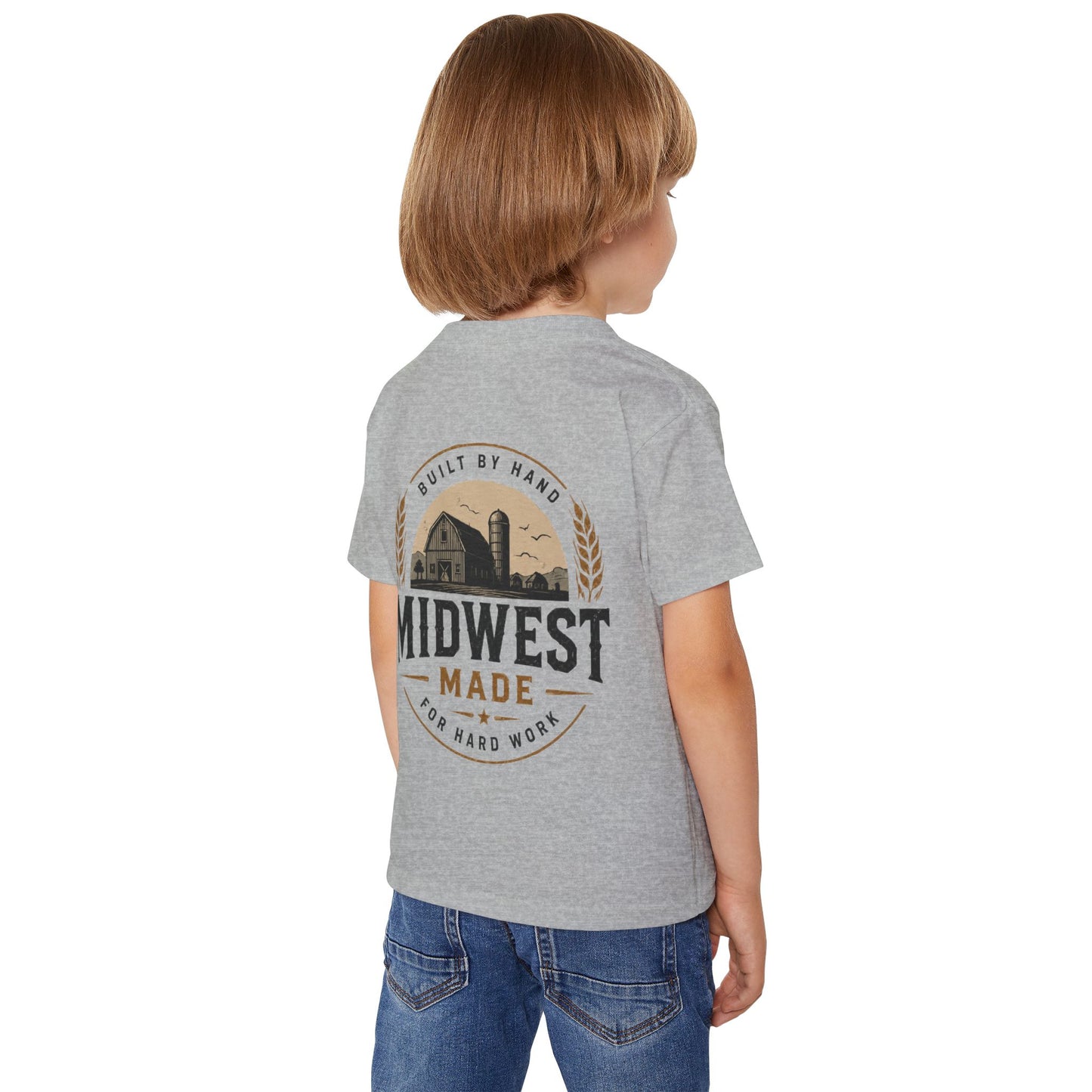 Midwest Made Kids Tee — Barn Badge Back Print