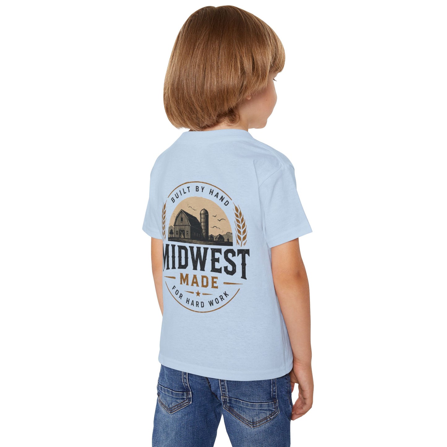 Midwest Made Kids Tee — Barn Badge Back Print
