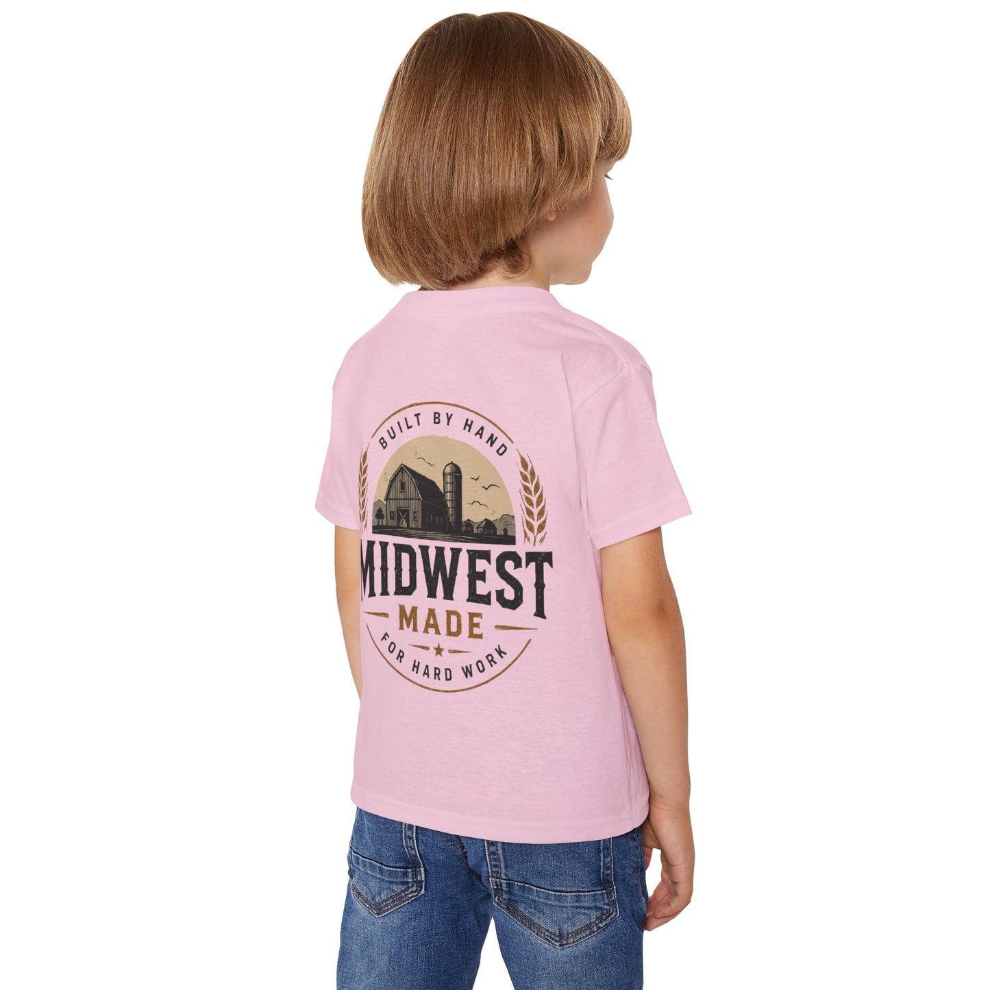 Midwest Made Kids Tee — Barn Badge Back Print