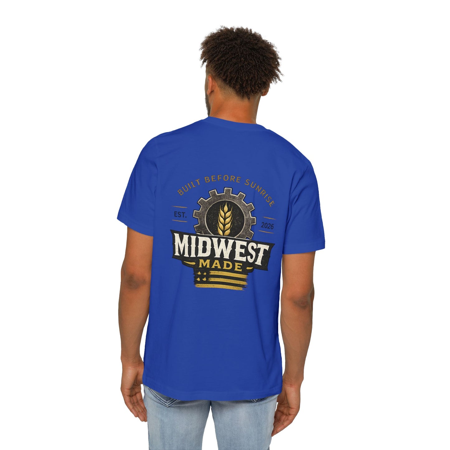 Midwest Made T-Shirt — "Great Lakes & Grain" Logo