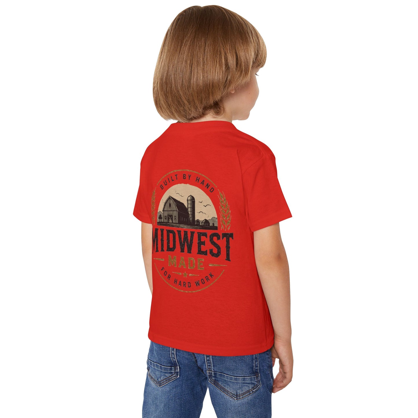 Midwest Made Kids Tee — Barn Badge Back Print