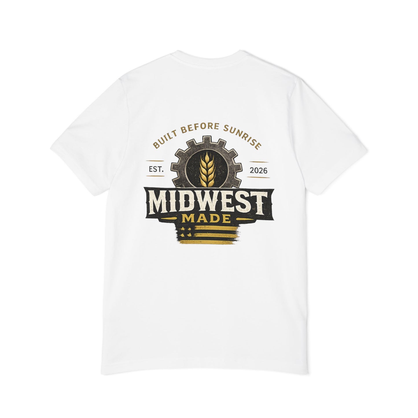 Midwest Made T-Shirt — "Great Lakes & Grain" Logo
