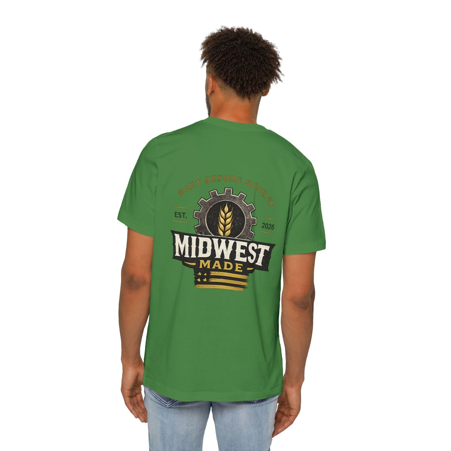 Midwest Made T-Shirt — "Great Lakes & Grain" Logo