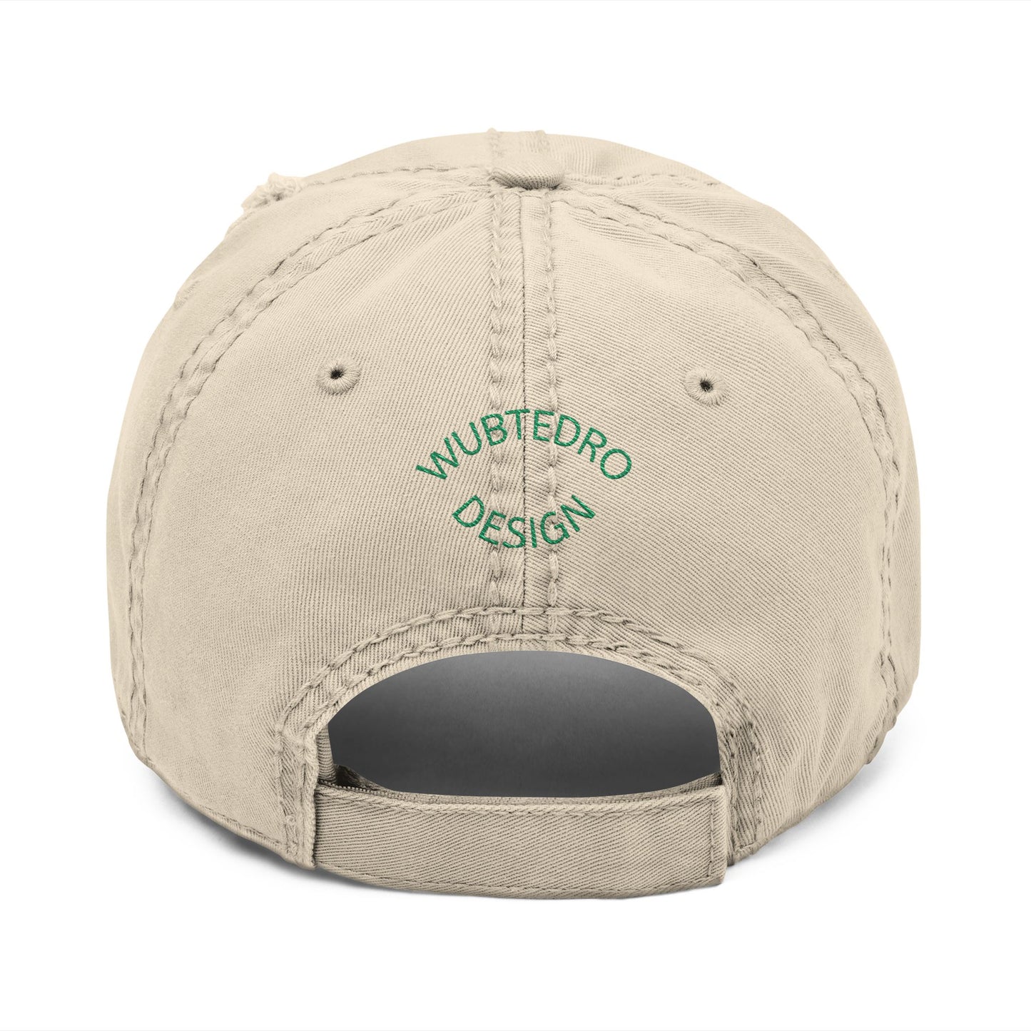 Great Lakes & Grain Distressed Dad Hat — Embroidered Heartland Logo