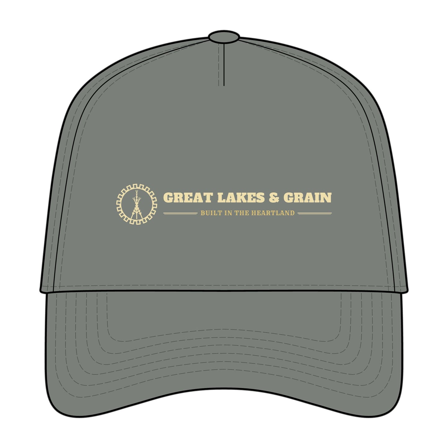 Great Lakes & Grain Retro Snapback Cap – Built in the Heartland