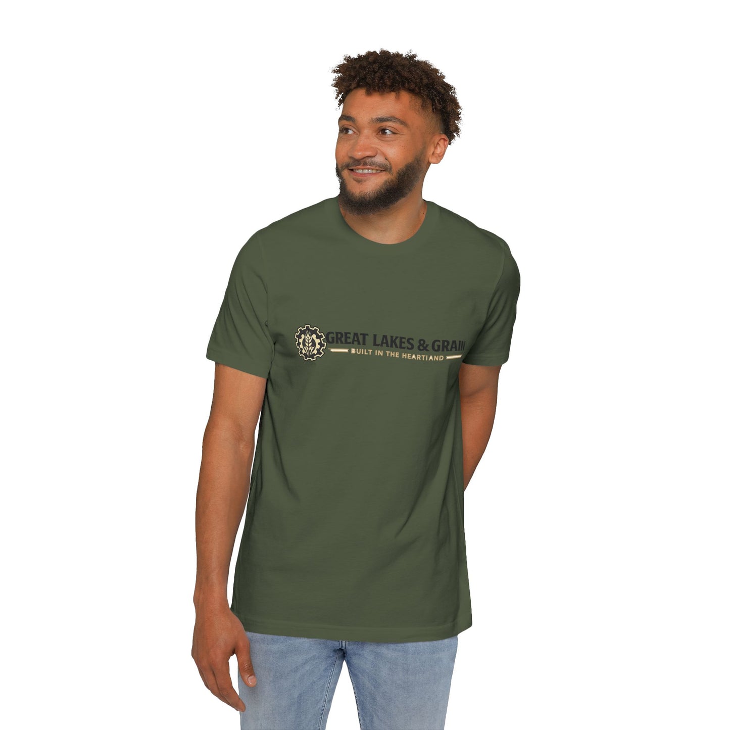 Midwest Made T-Shirt — "Great Lakes & Grain" Logo