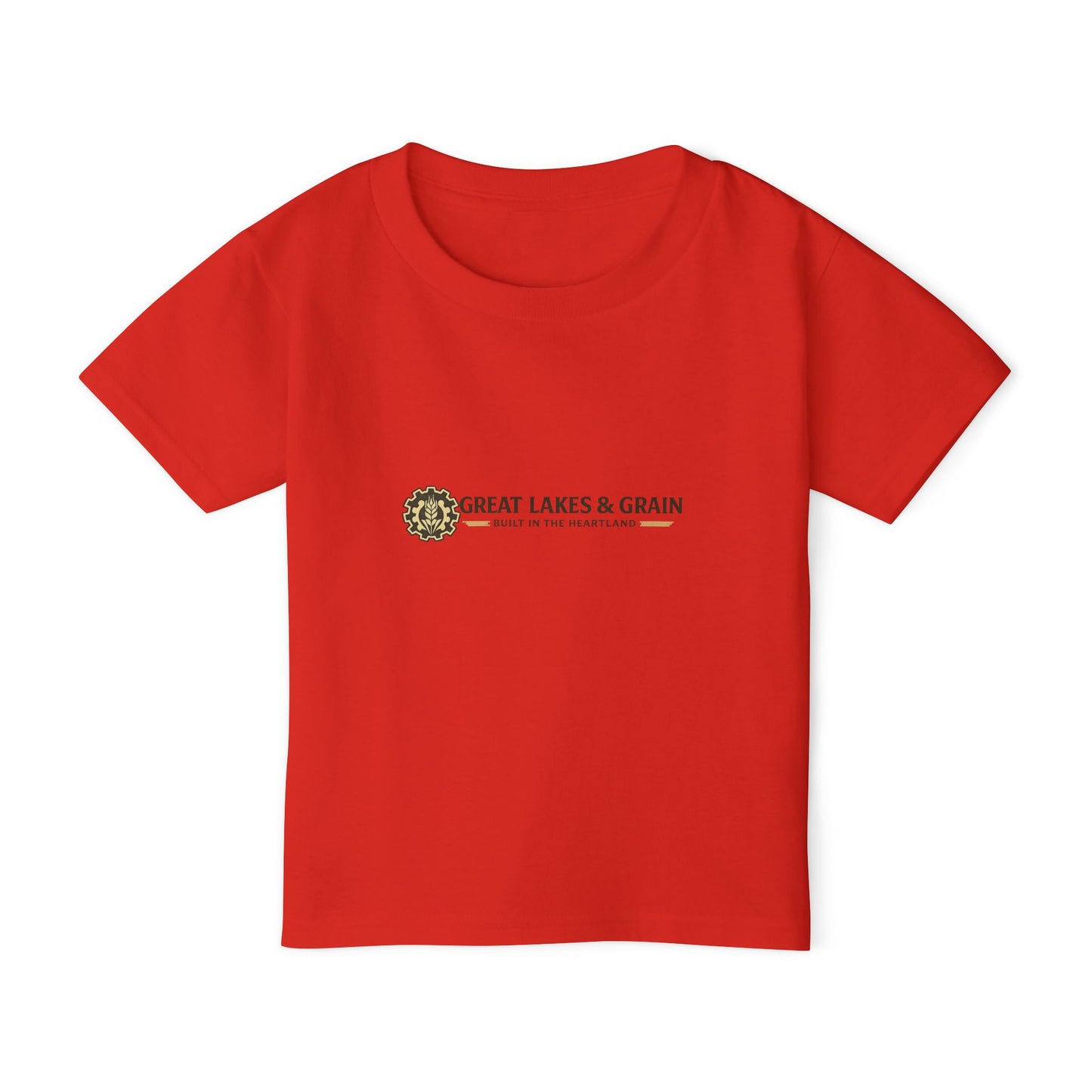 Toddler Fishing T‑Shirt — "Great Lakes & Grain" Bass Graphic
