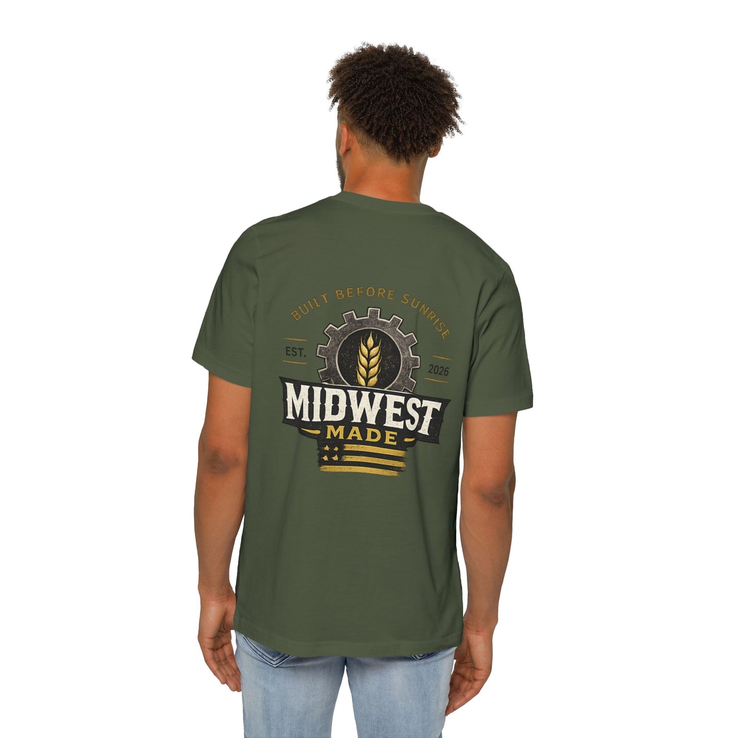 Midwest Made T-Shirt — "Great Lakes & Grain" Logo