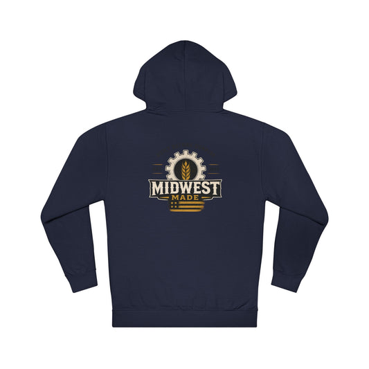Midwest Made Hoodie — Gears & Grain Vintage Logo Pullover
