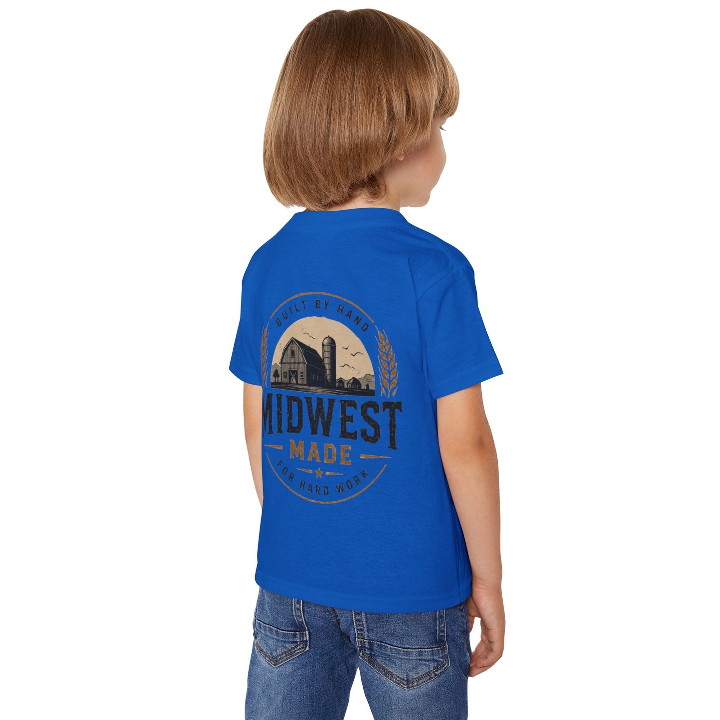 Midwest Made Kids Tee — Barn Badge Back Print