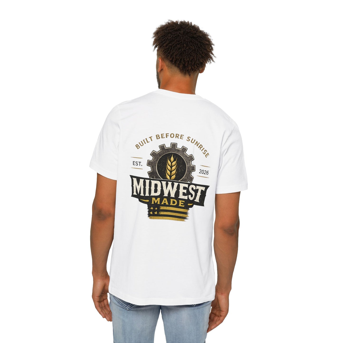 Midwest Made T-Shirt — "Great Lakes & Grain" Logo