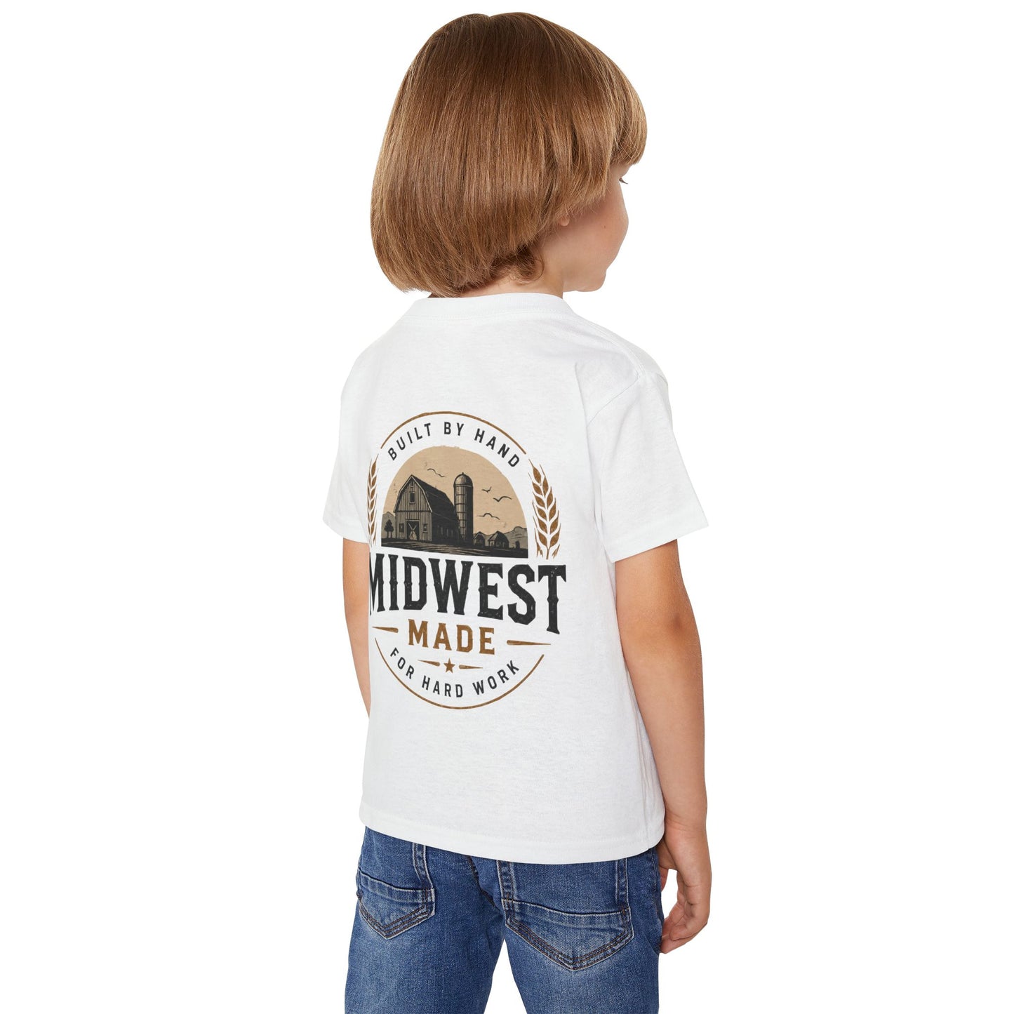Midwest Made Kids Tee — Barn Badge Back Print