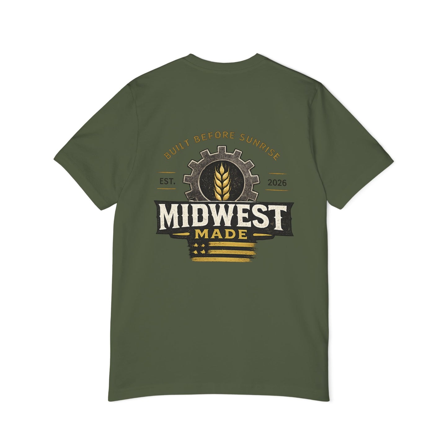 Midwest Made T-Shirt — "Great Lakes & Grain" Logo